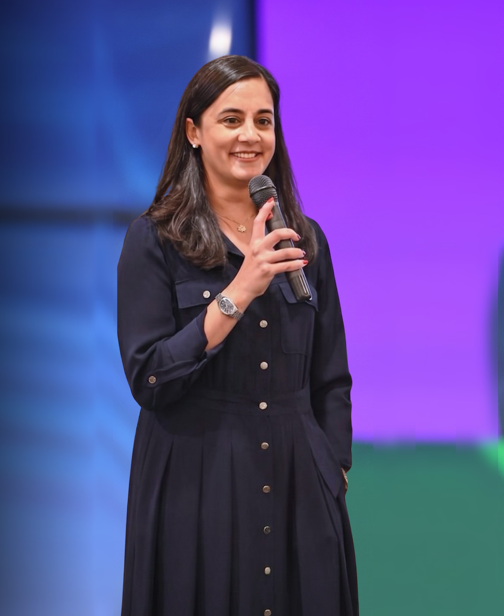 Dr. Ulcca Joshi Hansen delivering a keynote