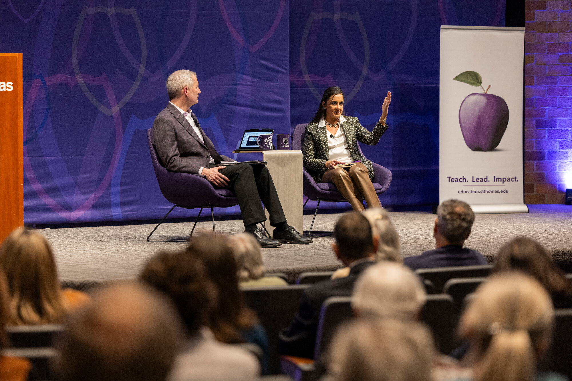 Ulcca Joshi Hansen in conversation at the University of St. Thomas