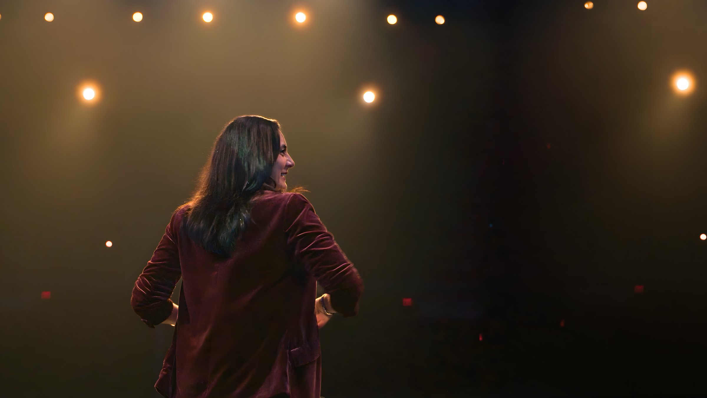 Ulcca Joshi Hansen on stage